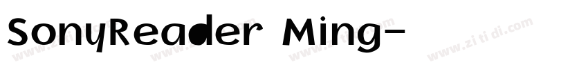 SonyReader Ming字体转换